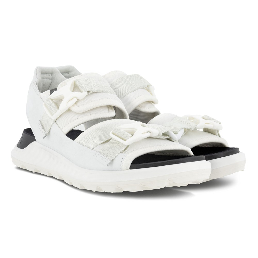 ECCO Womens Sandals White - Exowrap 2S Buckle - JVF-156983